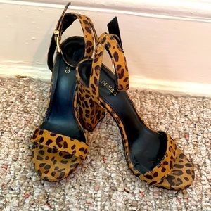 Leopard print heels